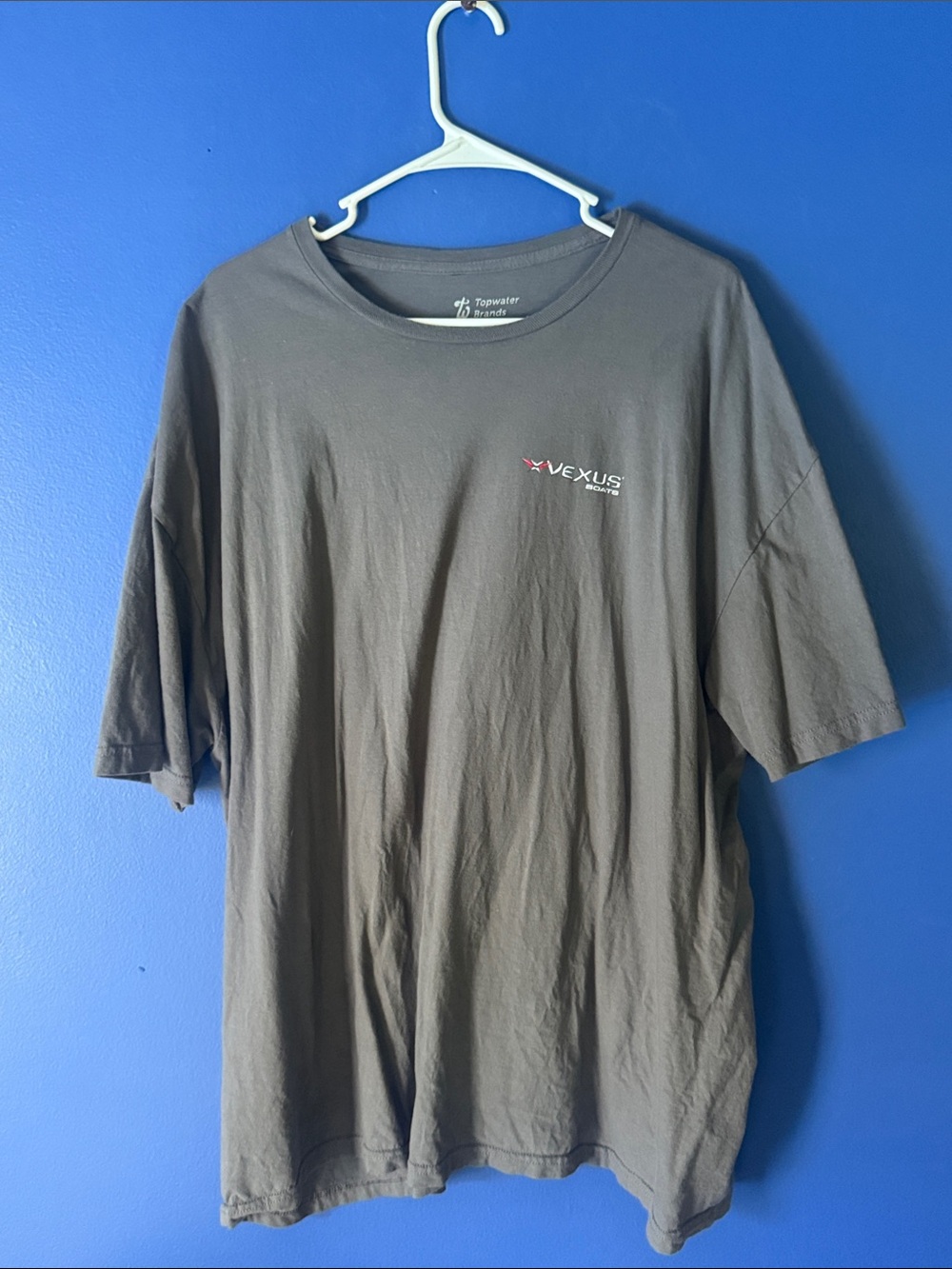 Short-Sleeve Crewneck T-Shirt in Brown